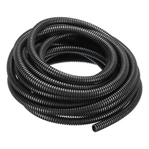 dmiotech 10mmx7mmx6m pp non-split corrugated tubing indoor outdoor cord management for wrap tidy office garden