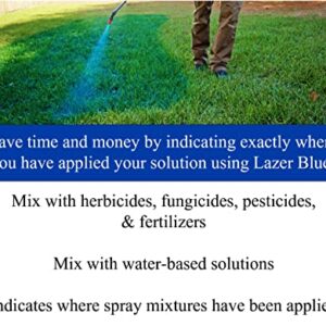 Liquid Harvest Lazer Blue - 32 Ounces - Concentrated Spray Pattern Indicator - Perfect Weed Spray Dye, Herbicide Dye, Fertilizer Marking Dye, Turf Mark and Blue Herbicide Marker