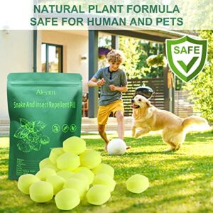 runhaze 20 Pack Snake Away Repellent for Yard Powerful Be Gone Defence Pet and Children Safe Ball for Outdoors Lawn Garden Camping Fishing Home Indoors Control