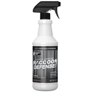 exterminator’s choice – raccoon defense spray – 32 oz – natural, non-toxic raccoon repellent – quick and easy pest control – safe around kids and pets