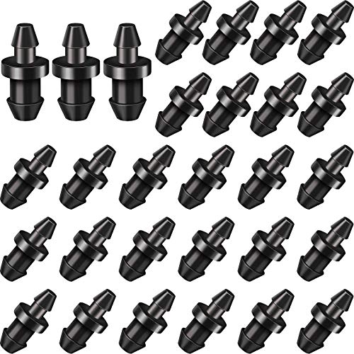 Drip Irrigation Plugs Drip Irrigation 1/4 Inch Tube Closure Goof Hole Plugs Irrigation Stopper for Home Garden Lawn Supplies, Black (450 Pieces)