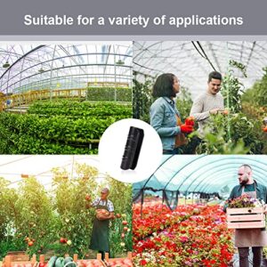 Gukasxi 30 PCS Black Garden Buildings Tube Clip, Plastic Snap Clamps for Greenhouse Frame PVC Pipe Tube Film Clip, Garden Farm Greenhouse Tools 25mm/0.98"