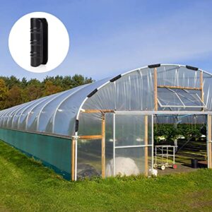 Gukasxi 30 PCS Black Garden Buildings Tube Clip, Plastic Snap Clamps for Greenhouse Frame PVC Pipe Tube Film Clip, Garden Farm Greenhouse Tools 25mm/0.98"