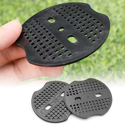 DGHAOP 50pcs Gardening Gasket U-Nail Gasket Grass Proof Cloth Gasket 68mm Garden Staple Gaskets Landscape Stakes Pad Gasket for Artificial Grass Garden