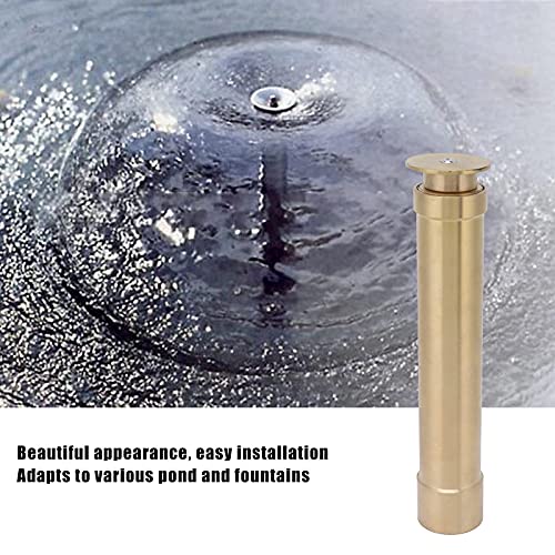 Garden Water Hose Nozzle, G1 DN25 Female Thread Brass Pond Sprinkler Nozzle Adjustable Fountain Telescopic Mushroom Water Spray for Garden Pond Amusement Park Museum Library