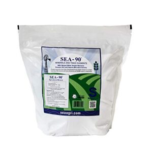 sea-90 organic fertilizer for hydroponics, soil, plant food, 5 pound bag