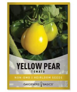 yellow pear tomato seeds for planting heirloom non-gmo seeds for home garden vegetables makes a great gift for gardening by gardeners basics