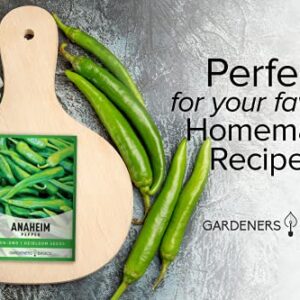 Anaheim Pepper Seeds for Planting Heirloom Non-GMO Anaheim Peppers Plant Seeds for Home Garden Vegetables Makes a Great Gift for Gardening by Gardeners Basics