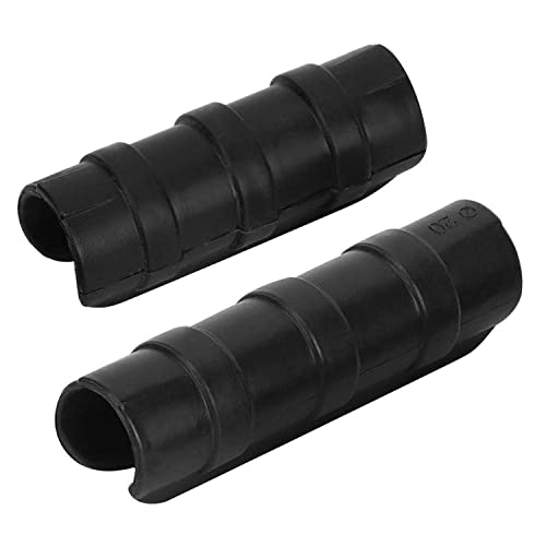 50PCS Greenhouse Frame Pipe Tube 3.1in/3.3in Garden Buildings Tube Clip Plastic Film Clip Clamp Connector Kit, Black (8.5cm)