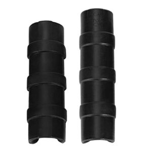 50PCS Greenhouse Frame Pipe Tube 3.1in/3.3in Garden Buildings Tube Clip Plastic Film Clip Clamp Connector Kit, Black (8.5cm)