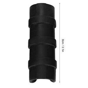 50PCS Greenhouse Frame Pipe Tube 3.1in/3.3in Garden Buildings Tube Clip Plastic Film Clip Clamp Connector Kit, Black (8.5cm)