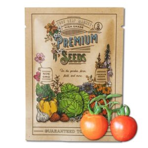 tomato seeds for planting – baxter’s early bush cherry – 250 mg 65+ seeds – farm & garden vegetable seeds – non-gmo, heirloom – sealed in a beautiful mylar package for extended shelf life