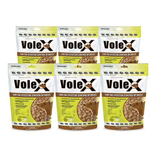 VoleX - Effective Against All Species of Voles. Safe for use Around People, Pets, Livestock, and Wildlife (3 Pound)