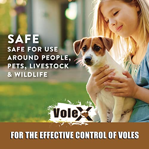 VoleX - Effective Against All Species of Voles. Safe for use Around People, Pets, Livestock, and Wildlife (3 Pound)