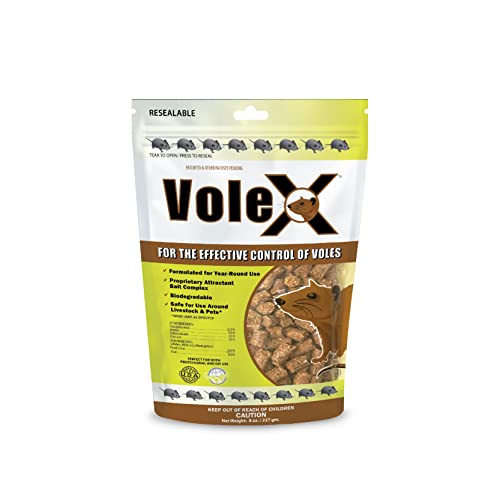 VoleX - Effective Against All Species of Voles. Safe for use Around People, Pets, Livestock, and Wildlife (3 Pound)