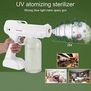 Sprayer Nano Steam Gun,Handheld Fogger, 3000mAh Battery Powered Sprayer, Electric Sprayer Intelligent ULV Fogger Machine with Blue Light, for Garden Home Office and Car