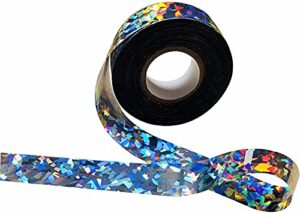 sujayu bird scare tape, 1”x260ft double sided repellent deterrent reflective tape for scaring birds away (silver-1)