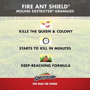 Spectracide Fire Ant Shield Mound Destroyer Granules, Destroys Fire Ant Mound, Kills Queen and Colony, 7 lb