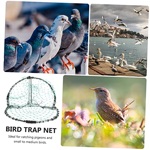 INOOMP Pigeon Cage Effective Spring Sparrow Multifunctional for Wear-Resist Mesh Reusable Pigeon Trapping Starling Clip Hunting Garden Live Catcher Outdoor Catching Traps Practical Quail Bird Net