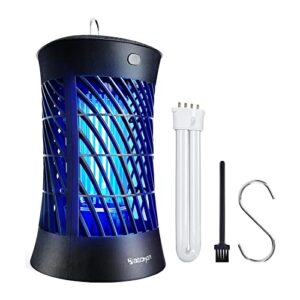 beichen bug zapper 4200v electric mosquito zapper waterproof lamps for outdoor use indoor mosquito killer for home patio backyard [covers 1500 sq.ft, 7.7ft cord,1-pack replacement bulb]