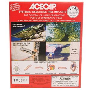 acecap insecticide systemic tree implants, 3/8-inch implant diameter (10 pack)