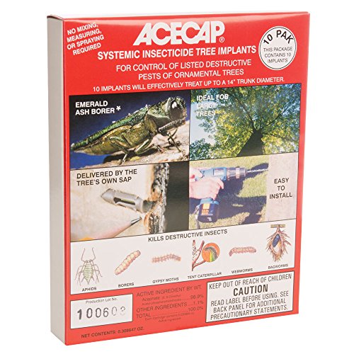 AceCap Insecticide Systemic Tree Implants, 3/8-inch Implant Diameter (10 Pack)