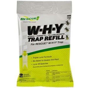 rescue! non-toxic wasp, hornet, yellowjacket trap (why trap) attractant refill – 2 week refill