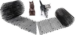 oceanpax scat cat mat with spikes prickle strips digging stopper pest repellent spike deterrent mat, 78 inchx11 inch and 13ft