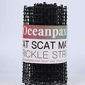 OCEANPAX Scat Cat Mat with Spikes Prickle Strips Digging Stopper Pest Repellent Spike Deterrent Mat, 78 inchx11 inch and 13FT