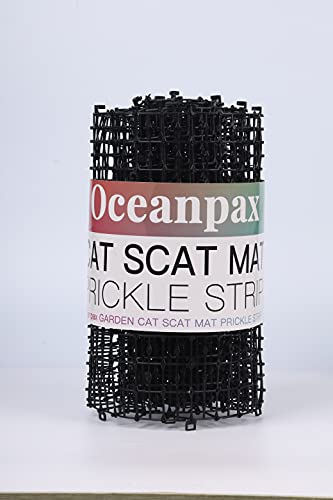 OCEANPAX Scat Cat Mat with Spikes Prickle Strips Digging Stopper Pest Repellent Spike Deterrent Mat, 78 inchx11 inch and 13FT