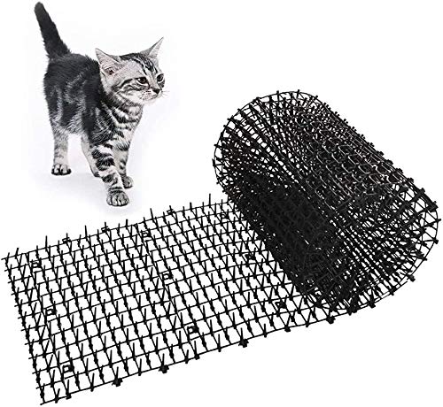 OCEANPAX Scat Cat Mat with Spikes Prickle Strips Digging Stopper Pest Repellent Spike Deterrent Mat, 78 inchx11 inch and 13FT