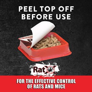 EcoClear Products 620105, RatX Ready-To-Use Pre-Measured 3 oz. Bait Trays, 4-Pack