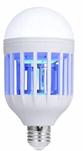 bug zapper light bulb 2 in 1 mosquito killer lamp led electronic insect & fly killer indoor & outdoor insect zapper insect traps, fly zapper safe & non-toxic silent & effortless operation pest control