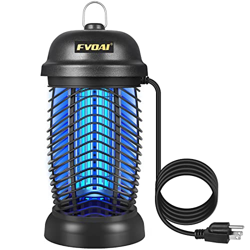 FVOAI Bug Zapper Outdoor, Electronic Mosquito Zapper Fly Zapper for Outdoor and Indoor (Black)