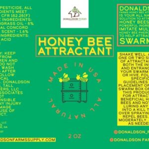 Donaldson Farms Honey Bee Attractant - Naturally Attract Honey Bees to Your Bee Hive.
