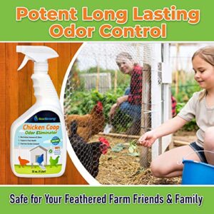 Eco Strong Chicken Coop Cleaner and Odor Eliminator, All Natural Deodorizer - Ready to Use – 32 oz Sprayer