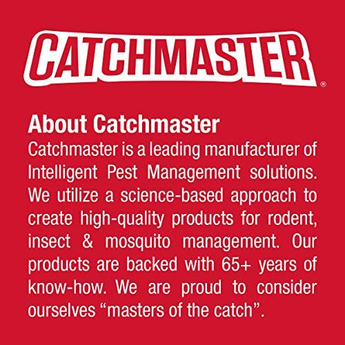 Heavy-Duty Rat Mouse Snake & Insect Glue Trap by Catchmaster - 6 Pre-Baited Trays with Hercules Putty Fastener, Ready to Use Indoors. Floor Anchor Sticky Adhesive Non-Toxic - Made in The USA