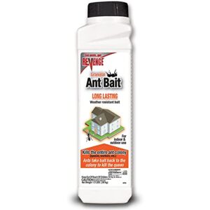 revenge ant bait granules, 1.5 lb. ready-to-use weather resistant formula, kills entire colony of ants indoors & outdoors