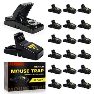 mouse traps,mice traps for house,small rat traps that work,mice killer indoor mouse snap traps no see kill mousetraps quick effective mouse catcher for family and pet-20 pack
