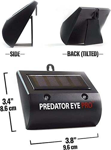 Predator Eye PRO - Aspectek - 4600sq ft Coverage w/Kick Stand Solar Powered Predator Light Deterrent Light Night Time Animal Control - 2 Pack