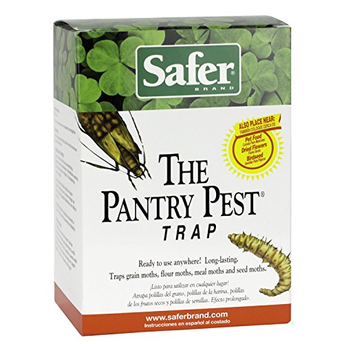 Safer Brand 05140 Pantry Moth Pest Trap and Killer for Grain, Flour, Meal and Seed Moths - 2 Traps