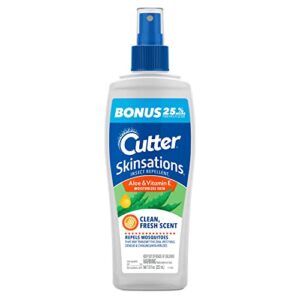 cutter skinsations insect repellent, mosquito repellent, repels mosquitos, ticks, gnats & fleas, 7% deet, 7.5 fl ounce (pump spray)