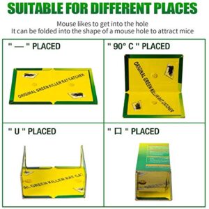 Mouse Traps,Rat Traps,Mouse Traps Indoor,Rat Traps for House,Mouse Glue Traps,Mice Traps for House,Sticky Traps, Glue Boards Professional Strength That Work Capturing Indoor and Outdoor Rat