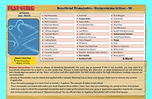 NaturesGoodGuys - Beneficial Nematodes Steinernema Feltiae - SF (5 Million)