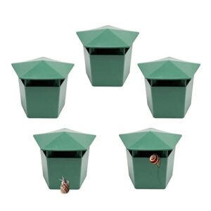 beslands 5 pcs plastic box 3.9″ x 2.4″ x 2.8″ (green)