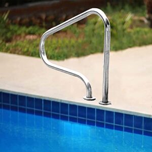 btzhy 1pcs swimming pool handrails, safety grips for ramp railings, easy-to-assemble spa handrails, ladder step handrail for garden backyard pools