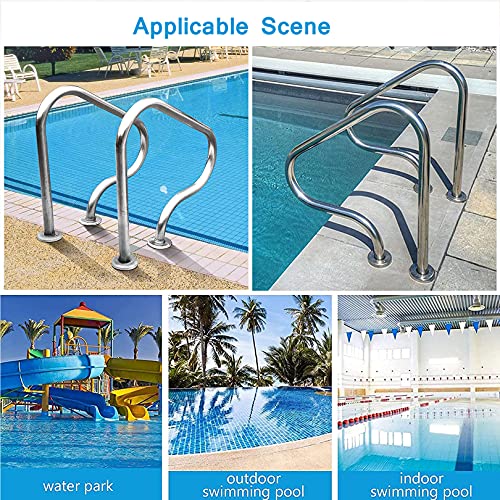 BTZHY 1PCS Swimming Pool Handrails, Safety Grips for Ramp Railings, Easy-to-Assemble Spa Handrails, Ladder Step Handrail for Garden Backyard Pools