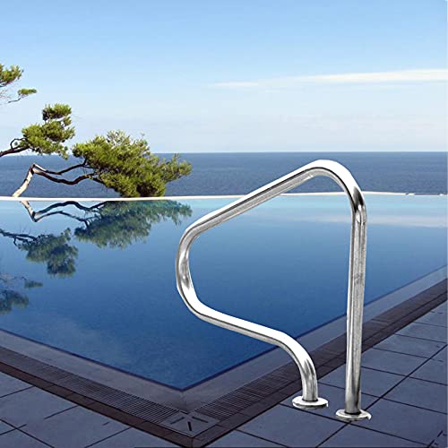 BTZHY 1PCS Swimming Pool Handrails, Safety Grips for Ramp Railings, Easy-to-Assemble Spa Handrails, Ladder Step Handrail for Garden Backyard Pools