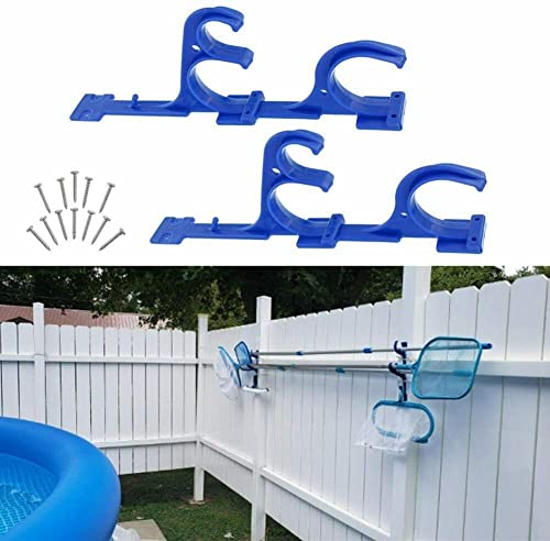 ATIE Pool Rust-Resistant, Oxidation-Resistant, Chemical-Resistant Pool Pole Hanger/Hook/Holder for Pool Telescoping Pole, Vacuum Hose, Leaf Skimmer, Brushes, and Garden Tools