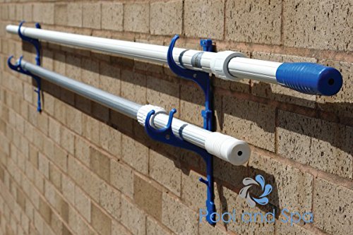 ATIE Pool Rust-Resistant, Oxidation-Resistant, Chemical-Resistant Pool Pole Hanger/Hook/Holder for Pool Telescoping Pole, Vacuum Hose, Leaf Skimmer, Brushes, and Garden Tools